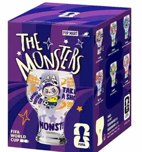 Pop Mart THE MONSTERS x FIFA Series Labubu Glass Cup
