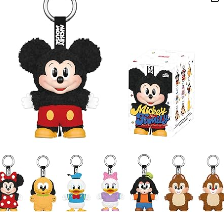 Pop Mart Disney Mickey Family Together Series Plush Keychain