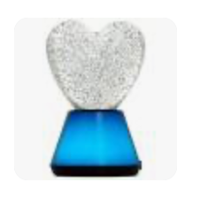 Glitter Heart Bluetooth Speaker