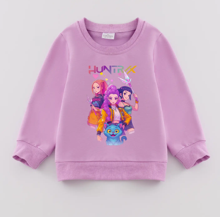 Kpop Demon Hunters Purple Sweatshirt