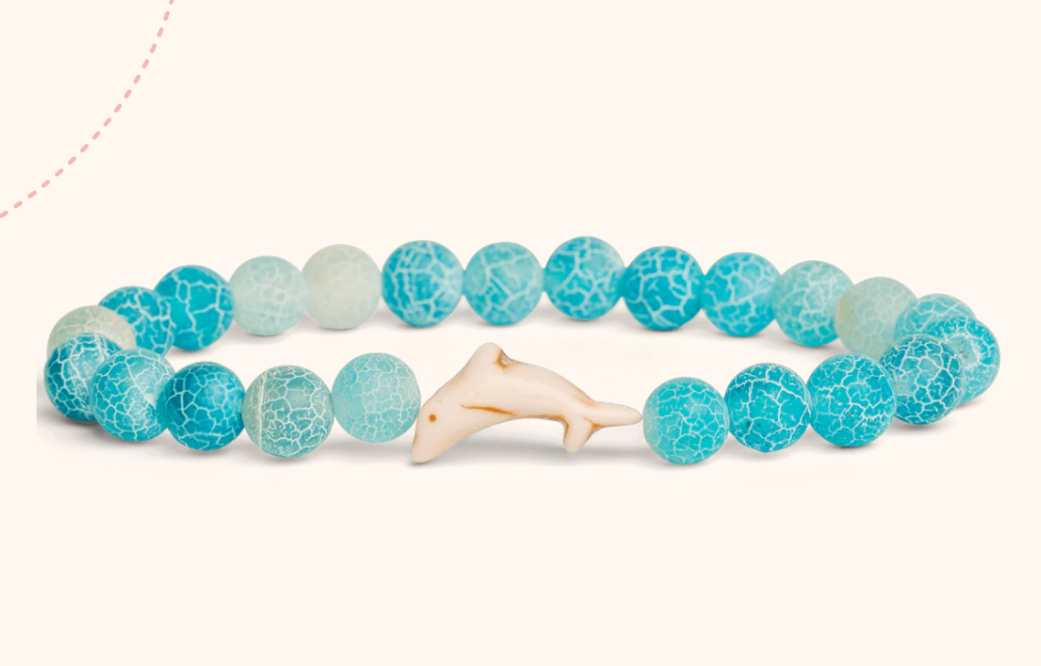 Dolphin Aqua Blue Odyssey Bracelet