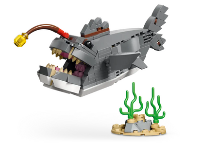 Fierce Shark with a Treasure Chest Lego