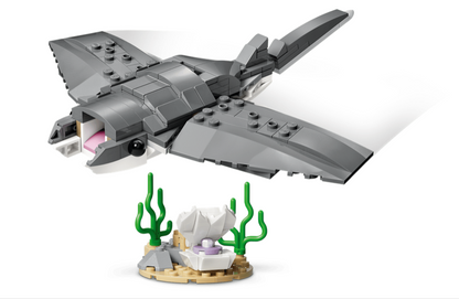 Fierce Shark with a Treasure Chest Lego