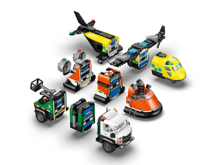 Airplane, Service Truck, & Hovercraft Remix Lego
