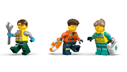 Airplane, Service Truck, & Hovercraft Remix Lego