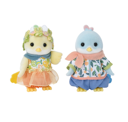 Calico Critter Citrus Bird Family