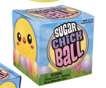 2.5" Easter Chick Sugar Ball