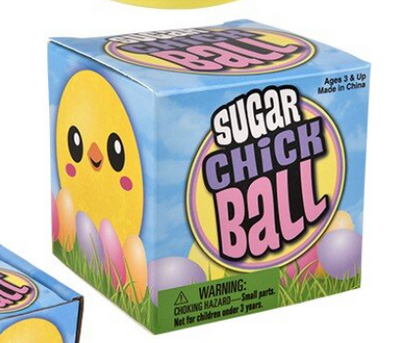 2.5" Easter Chick Sugar Ball