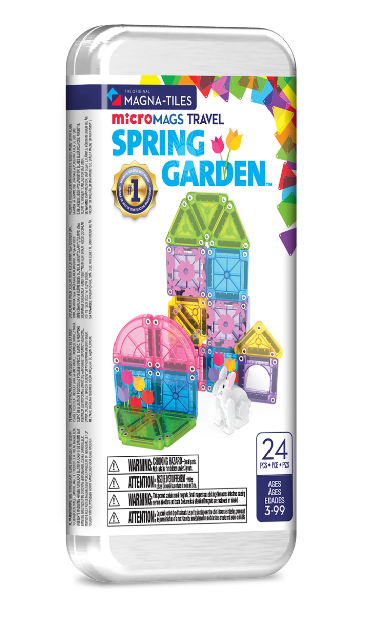 microMags Spring Garden 24-pc Travel Set MagnaTiles