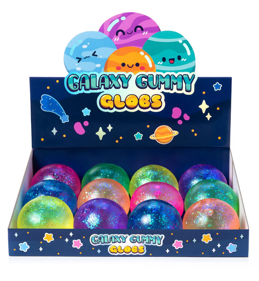 Galaxy Gummy Globs Sensory Toy Chunky Glitter