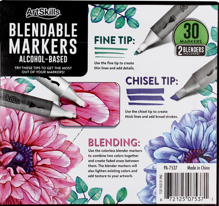 Dual-Tip Alcohol Markers