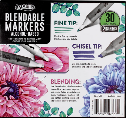 Dual-Tip Alcohol Markers