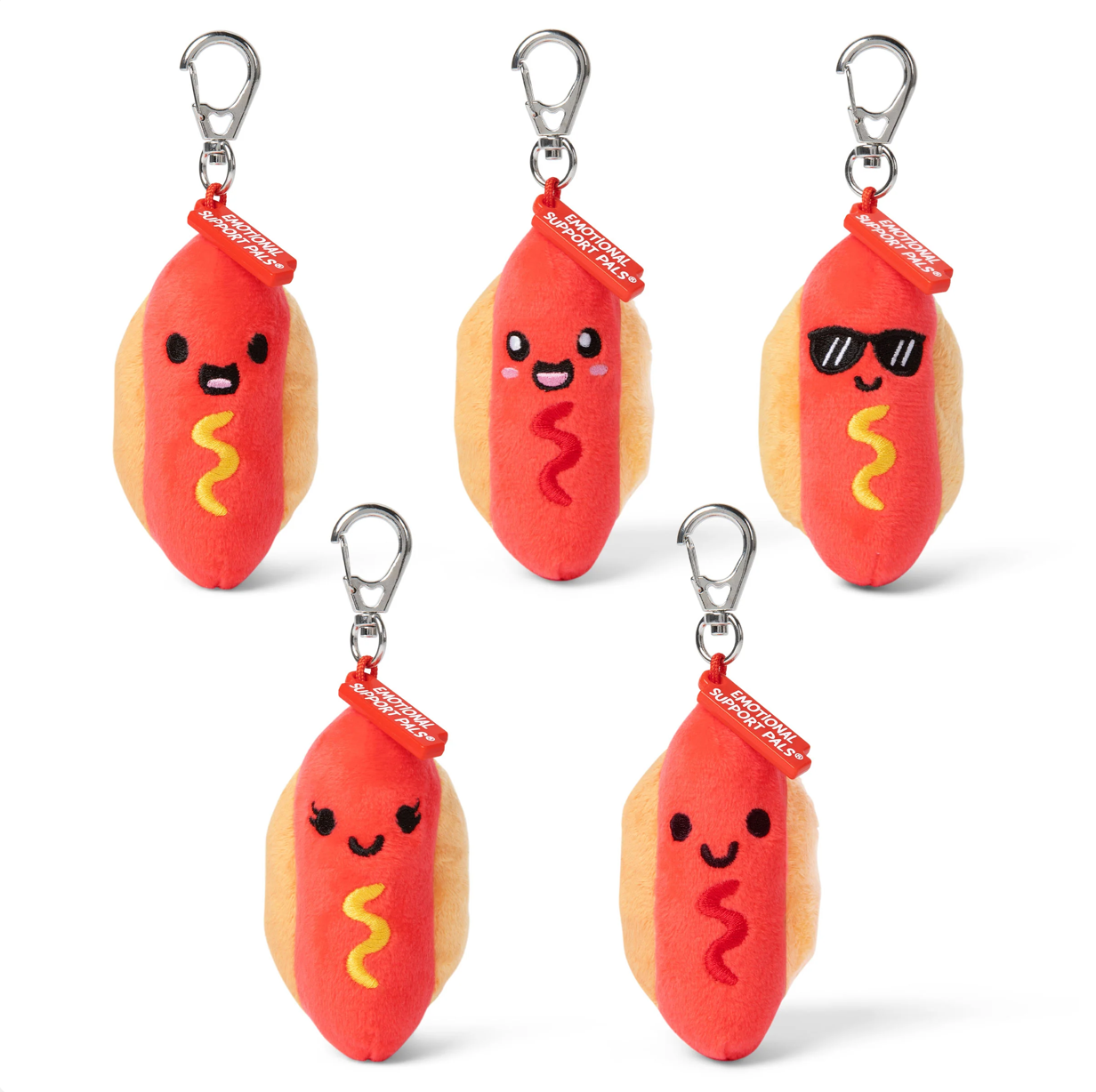 Emotional Support Bag Charms Hot Dog