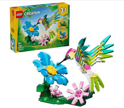 Wild Animals: Colorful Hummingbird Creator 3 In 1 Lego