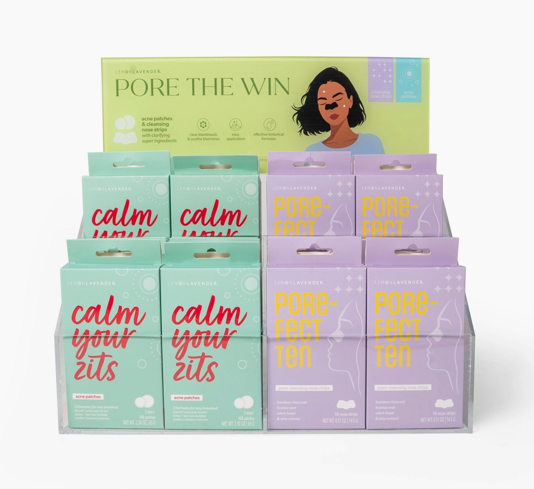 Pore the Win Cleansing Nose Strips & Acne Patches Lemon Lavender