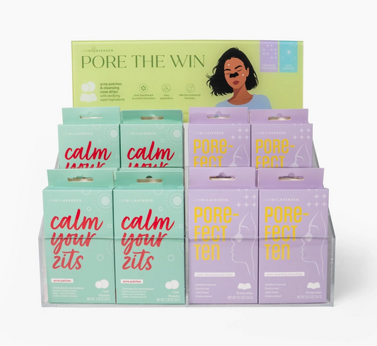 Pore the Win Cleansing Nose Strips & Acne Patches Lemon Lavender