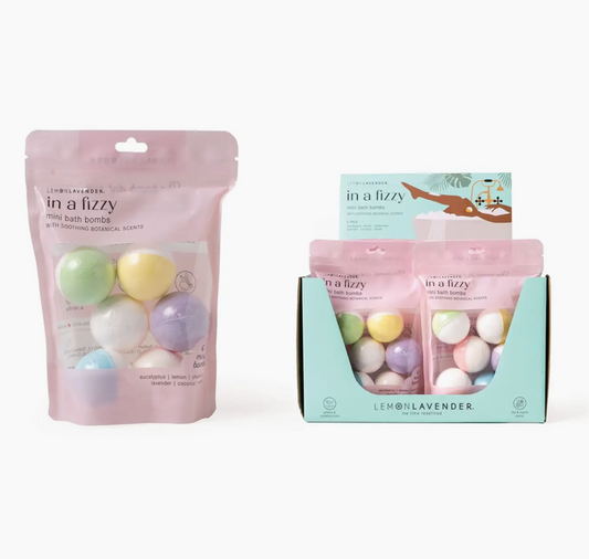 In a Fizzy Mini Bath Bombs Lemon Lavender
