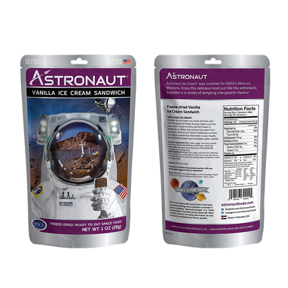 Astronaut Vanilla Ice Cream Sandwich, Vacuum Dried
