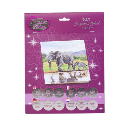Crystal Art Card Kit: Elephant