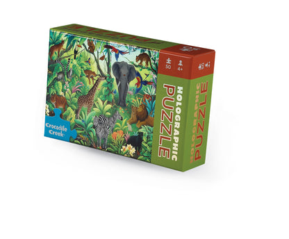 Jungle Paradise 50-Piece Mini Holographic Puzzle