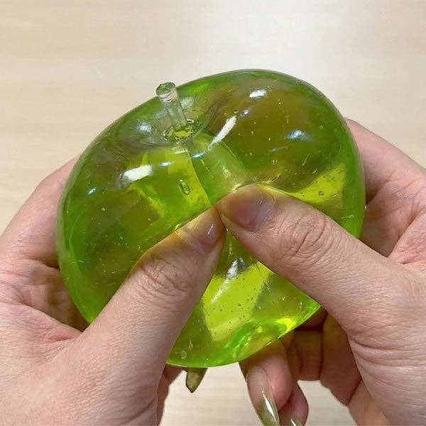 Green Apple Sparkly Maltose Stress Ball Squishy Fidget Toy