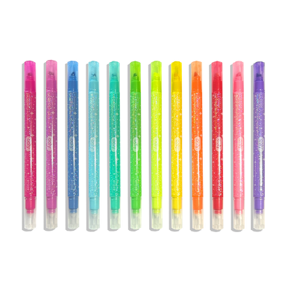 Make no Mistake! Glittery Erasable Markers - Set of 12