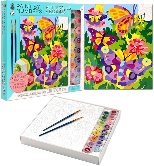 Paint by Numbers Butterflies & Blooms