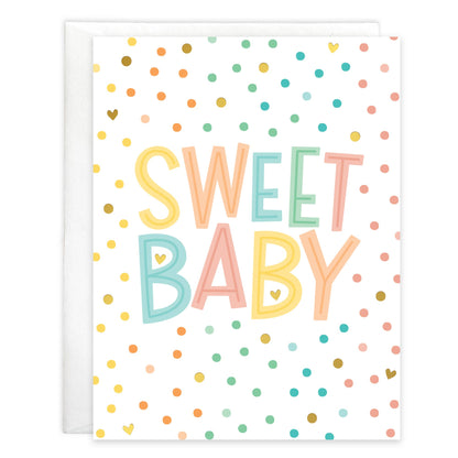 Baby Greeting Card - Sweet Baby Dots