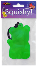 Green Gummy Bear Squish Bag Clip