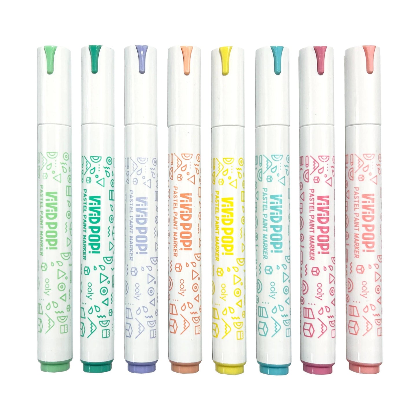Vivid Pop!: Opaque Water-Based Paint Markers - Pastel (Set of 8)