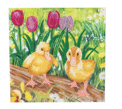 Crystal Art Card Kit: Spring Chicks