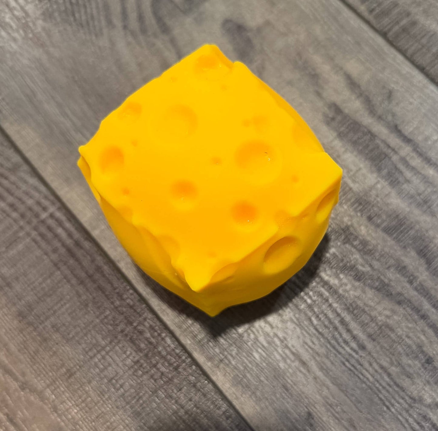 Squishy Squish Cheese Block Cube of Cheddar MEDIUM