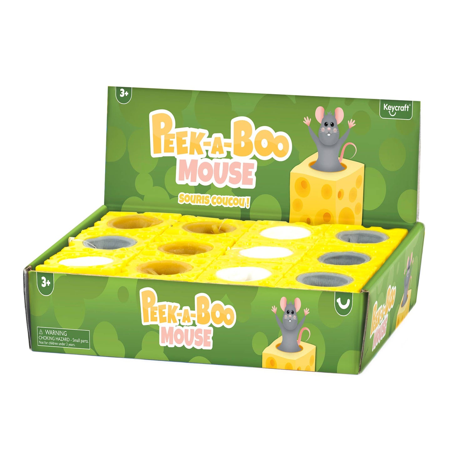 Keycraft Peek A Boo Mouse in Cheese Sensory Toy