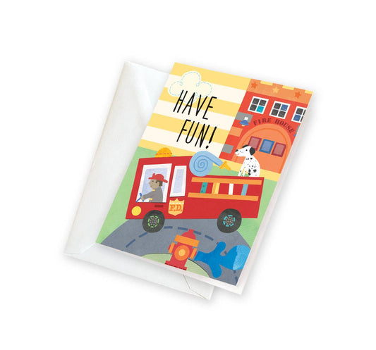 Firetruck and Hydrant Gift Enclosure