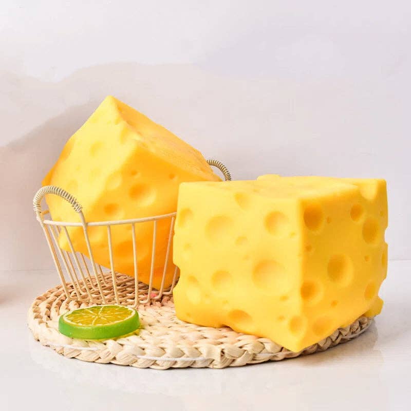 Large Cheese Slow Rising Squishy Stress Toy
