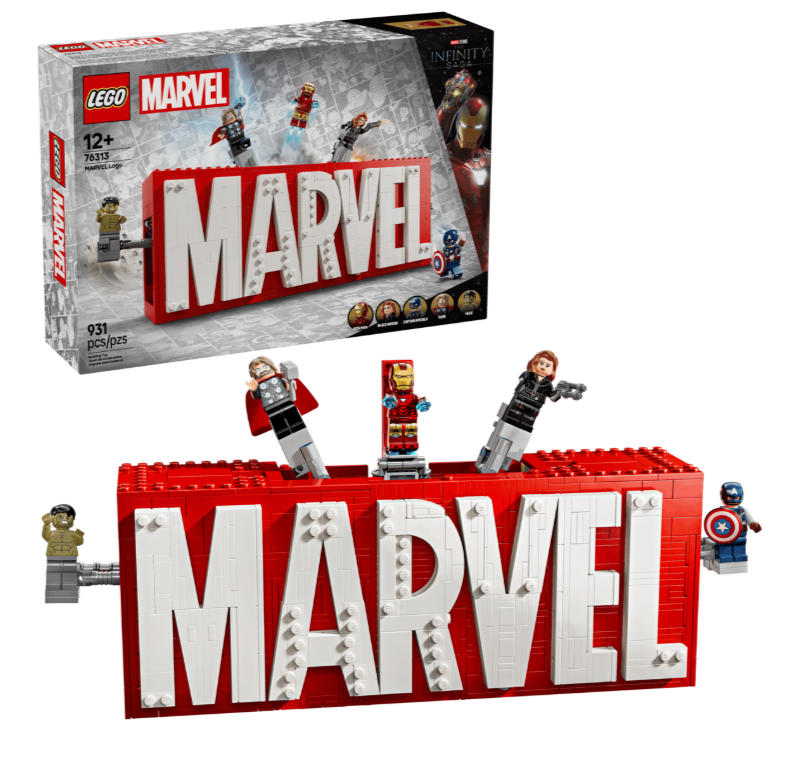 Marvel Logo & Minifigures