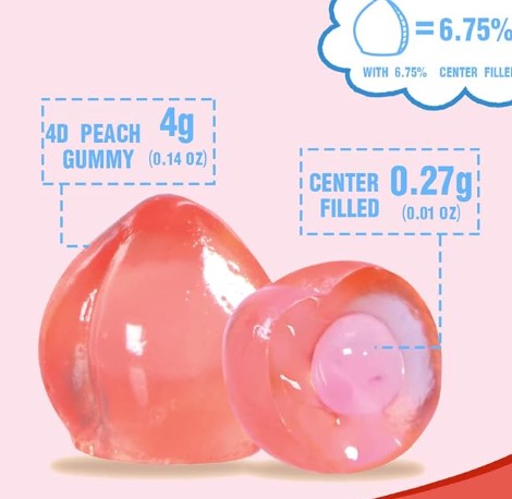 Amos 4d Fruit Gummy Peach