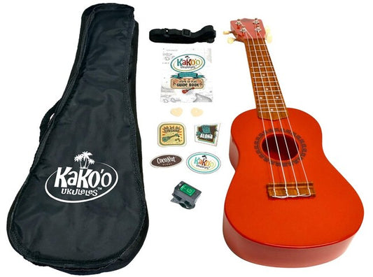 Kakoo Ukulele Sunset Red